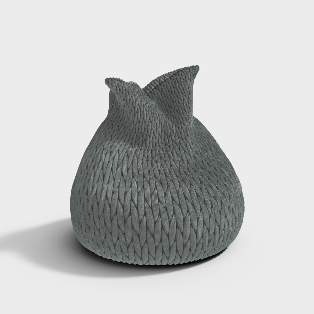 Cozy Knit Bean Bag 3D model