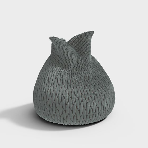 Cozy Knit Bean Bag 3D model
