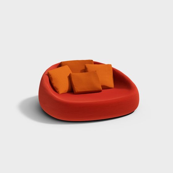 Sofá puff moderno de varios asientos