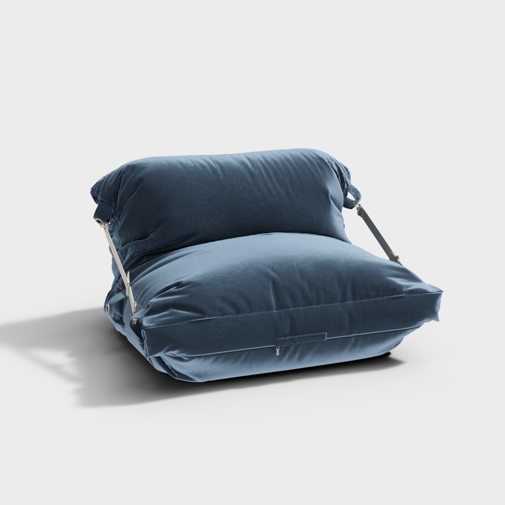 Modern Blue Beanbag
