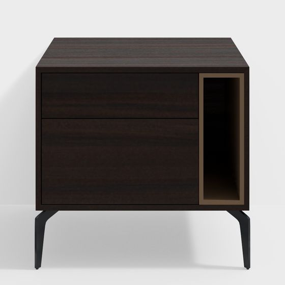 Mid-Century Modern Nightstand 3D model