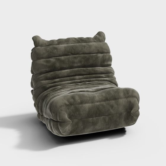 Unique Low-Poly Sofa 3D Model