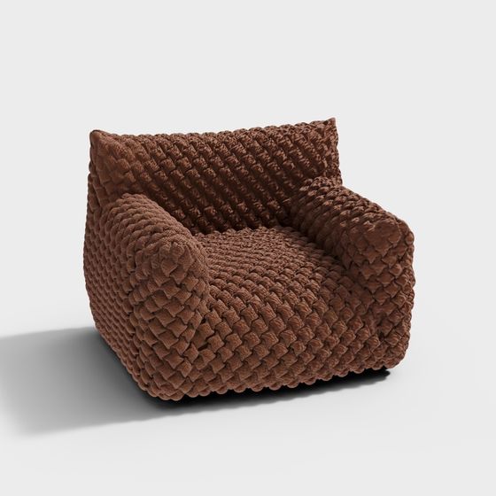 Organic Textured Sofa 3D model for Modern Interiors
