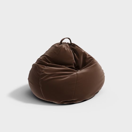 Stylish Low-Poly Bean Bag Chair 3D model