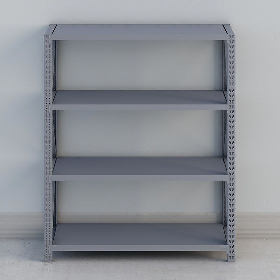 Modern Low-Poly Bookshelf 3D model