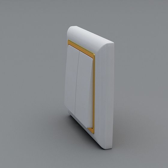 Modern Minimalist Switch Panel 3D model