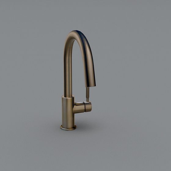 Unique Low-Poly Faucet 3D Model for Modern Design