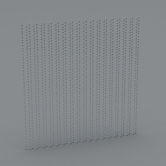 Elegant Beaded Curtain 3D Model for Creative Projects