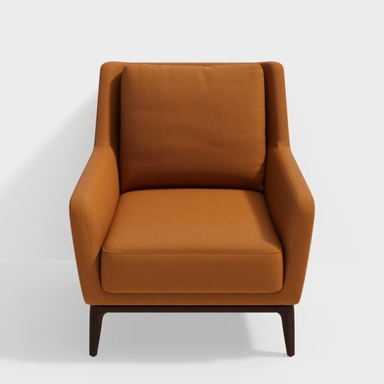 Cozy Corner Chair 3D model for Modern Spaces