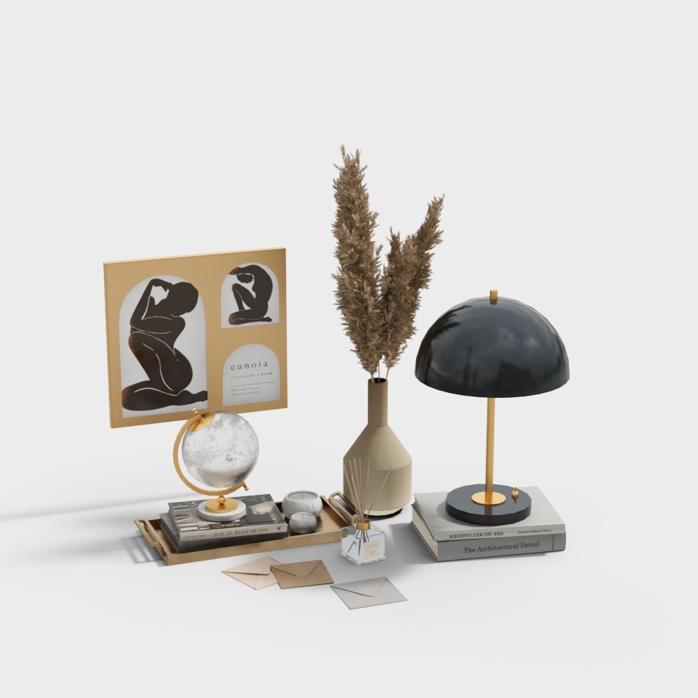 Cozy Corner 3D Model – Warm Minimalist Interior