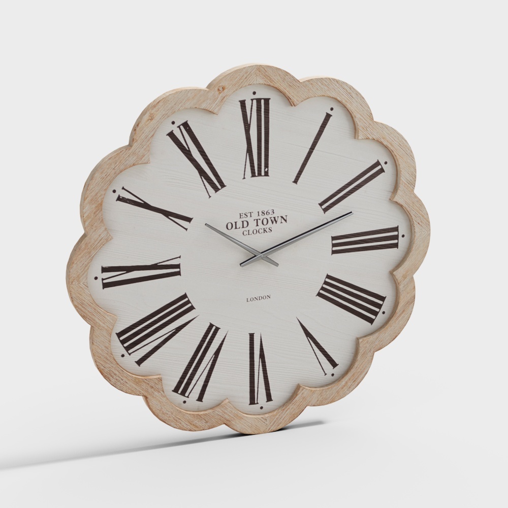 Vintage Clock 3D Model - Classic Elegance