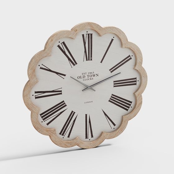 Vintage Clock 3D Model - Classic Elegance