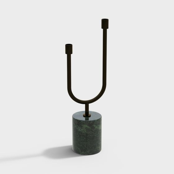 Stylish Candle Holder 3D model for Modern Spaces