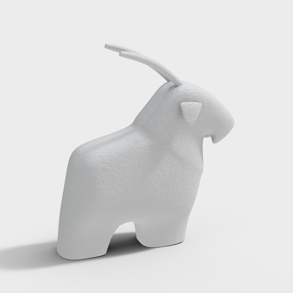 Charming Low-Poly Sheep 3D Model