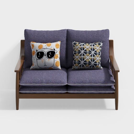 Mid-Century Modern Sofa 3D model