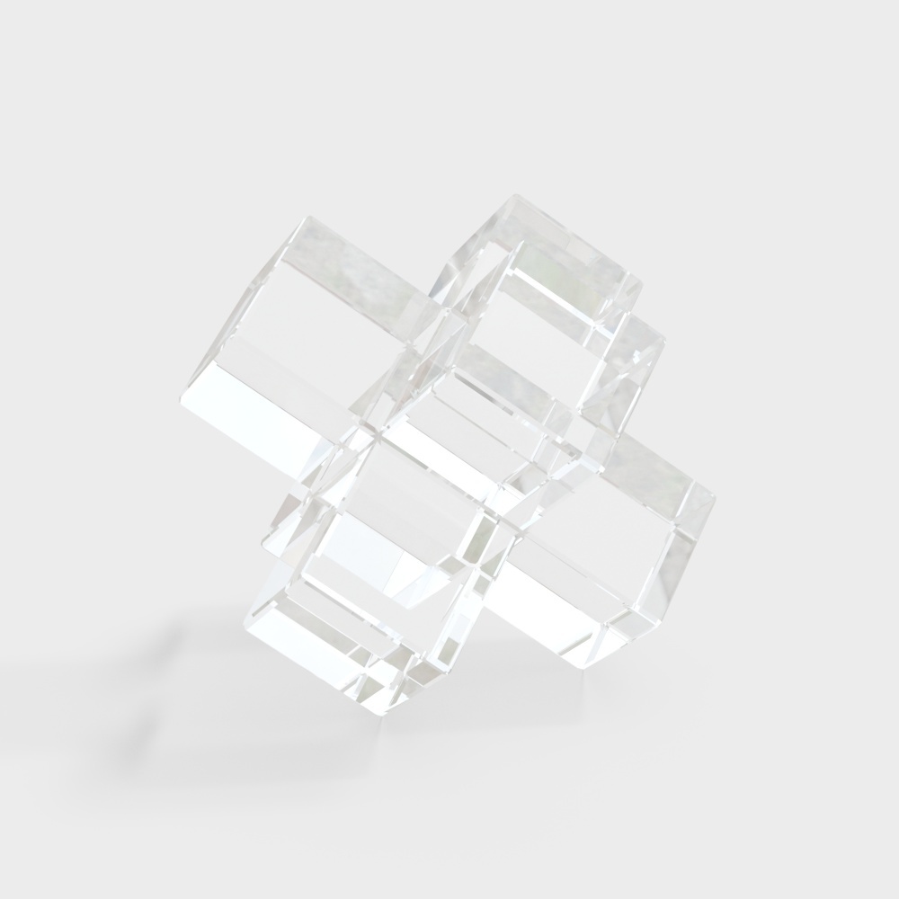 Transparent Cube 3D Model for Creative Projects