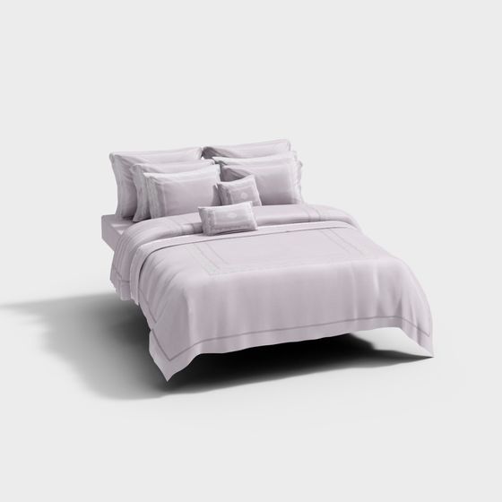 Dream Bed 3D model for Cozy Bedrooms