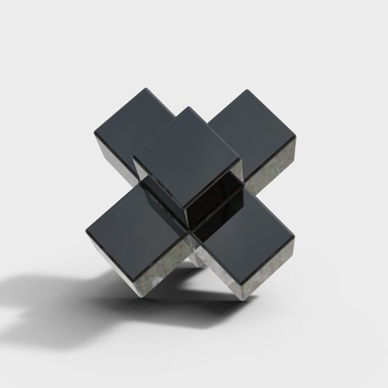 Cube Interlace 3D Model for Modern Aesthetics