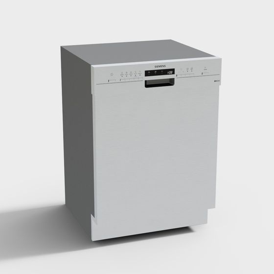 Sleek Siemens Dishwasher 3D Model Design