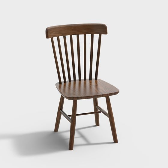 Vintage Wooden Chair 3D model for Contemporary Spaces