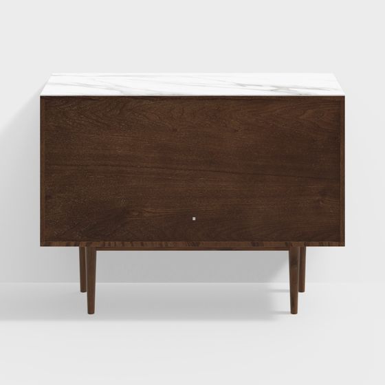 Mid-Century Modern Dresser 3D model for Creative Projects