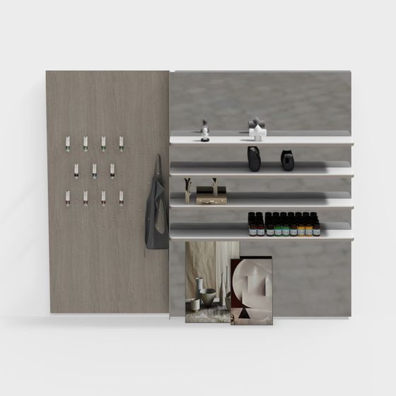 Urban Storage Cabinet 3D model for Modern Spaces