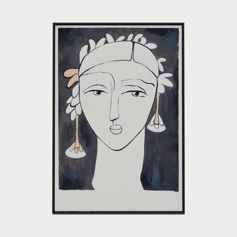 Simple Nordic style floor painting