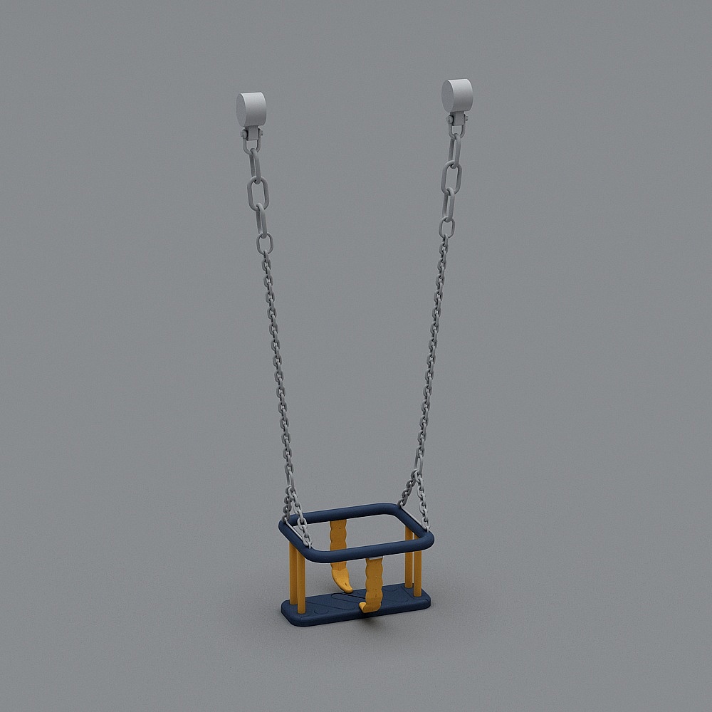 Playful Children's Swing 3D model