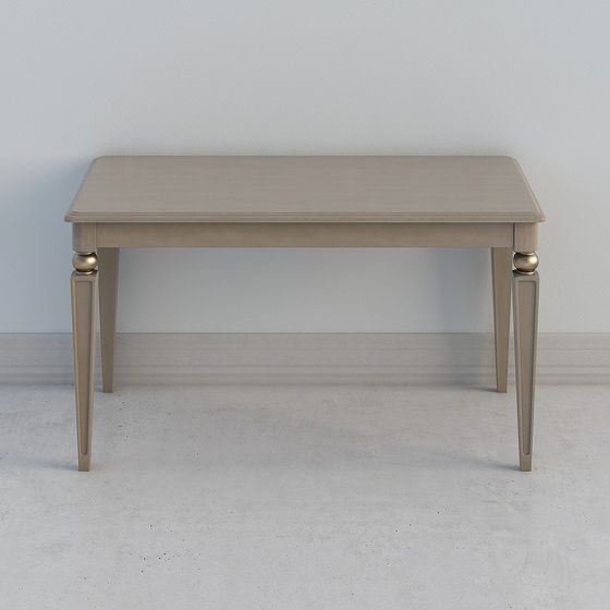 Elegant Minimalist Dining Table 3D model