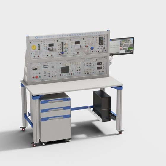 Industrial Control Console Set 3D model