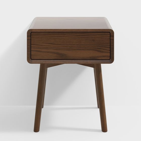 Mid-Century Modern Nightstand 3D model
