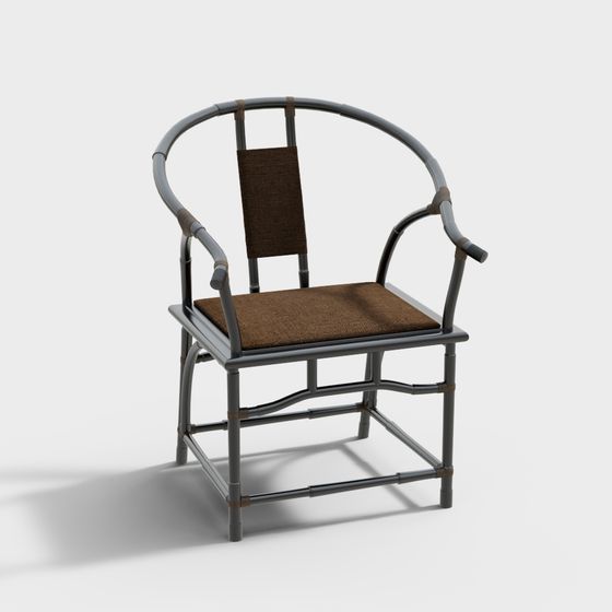 Bamboo Elegance Chair 3D model
