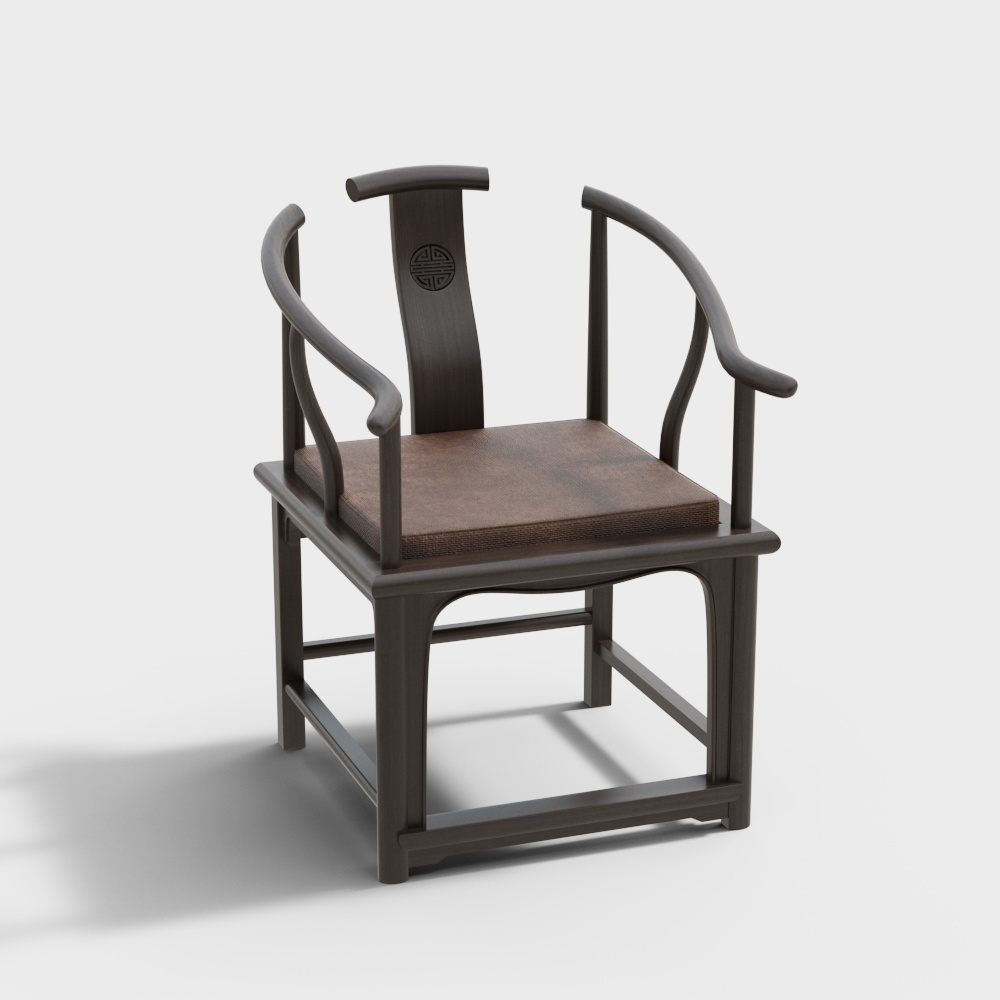 เก้าอี้ไม้แข็งสไตล์จีนใหม่