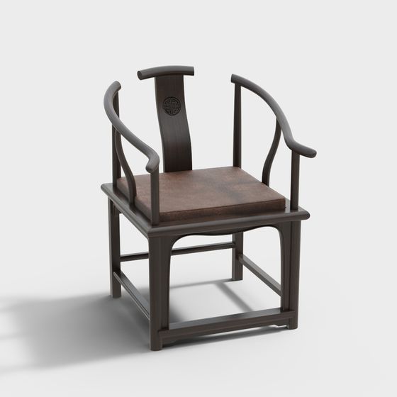 เก้าอี้ไม้แข็งสไตล์จีนใหม่