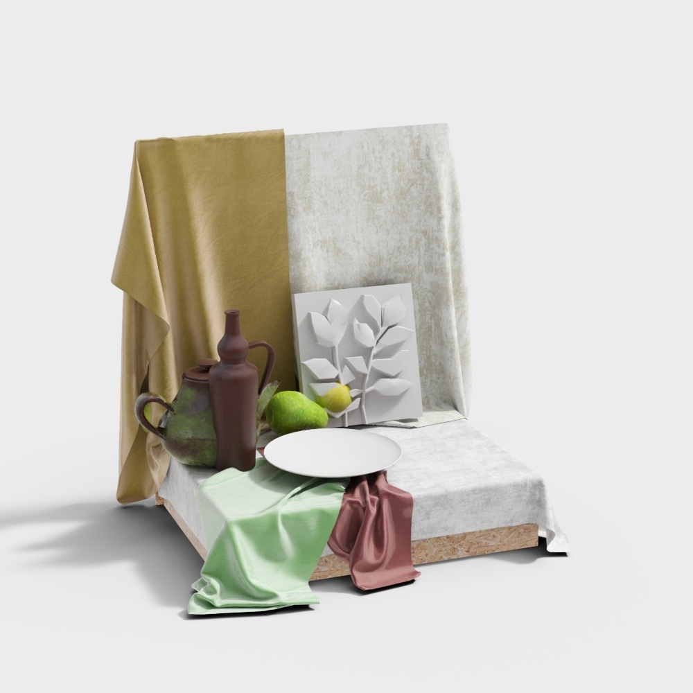 European oil painting ornaments