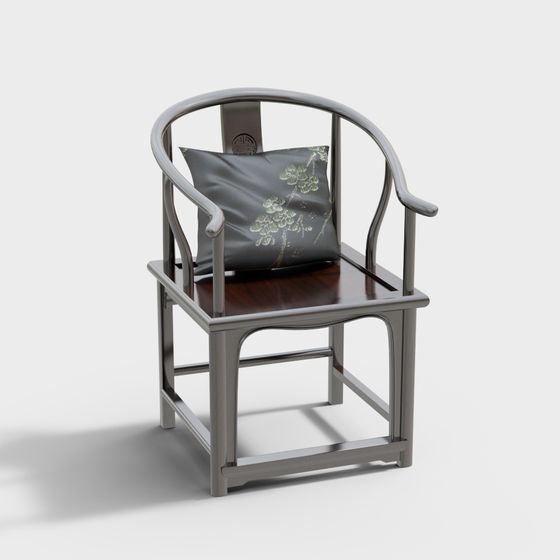 Elegant Circles Chair 3D model