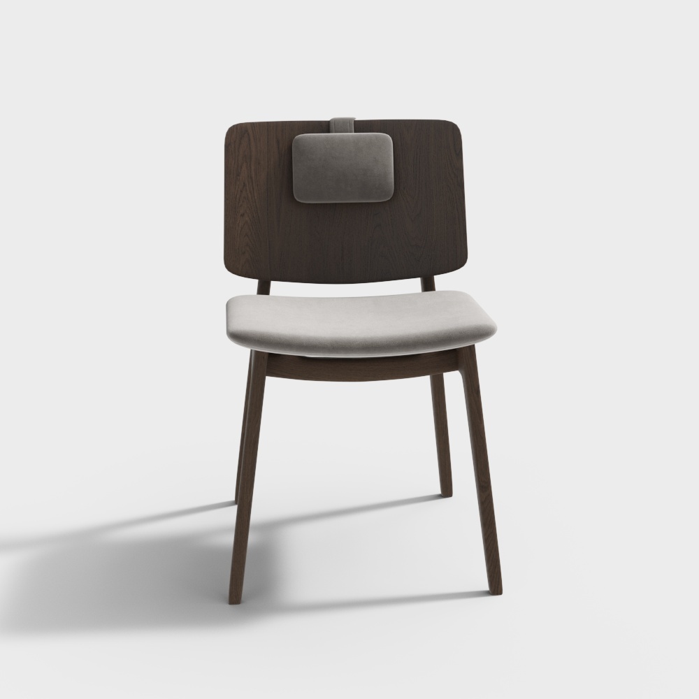 Solid wood dining chair-wx