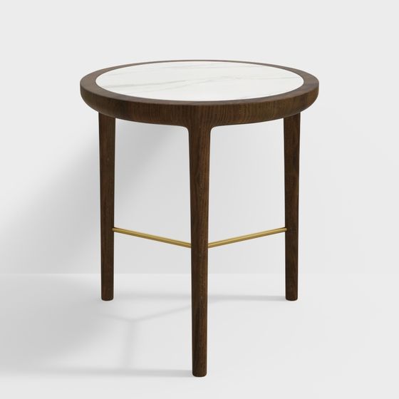 Elegant Round Table 3D model for Contemporary Designs