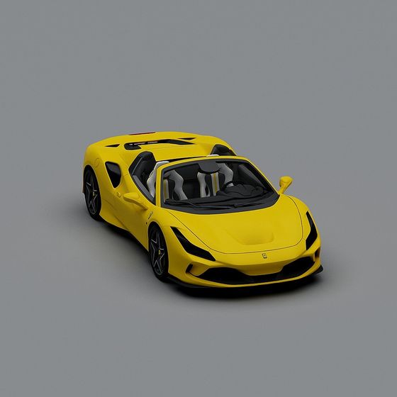 SpeedWing Yellow Sports Car 3D model