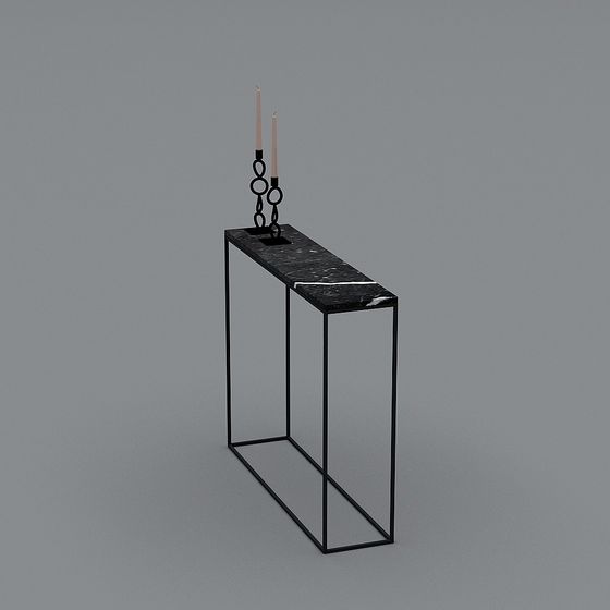 Elegant Minimalist Candle Holder 3D model