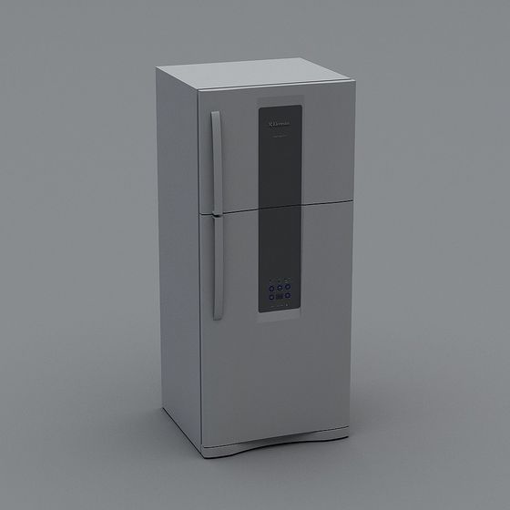 Modern Minimalist Refrigerator 3D model