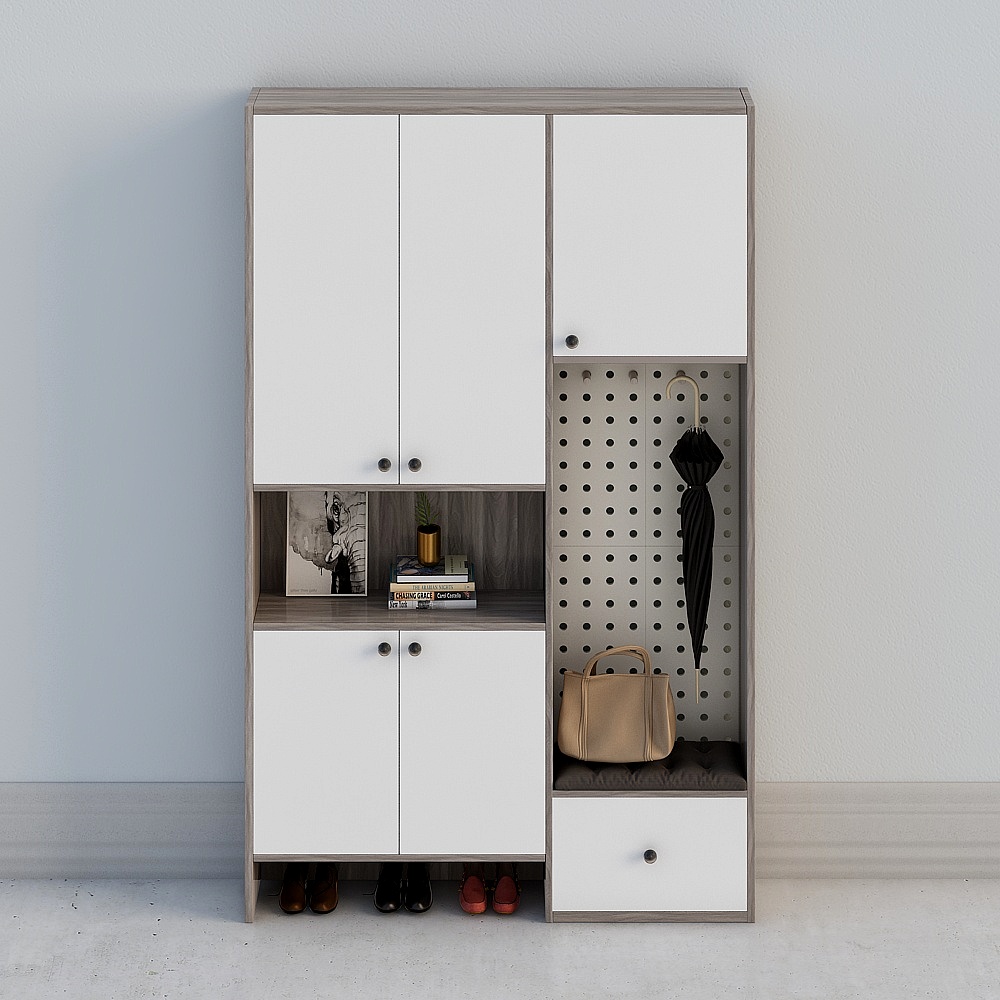 Allen แบบง่าย - ตู้รองเท้า 04