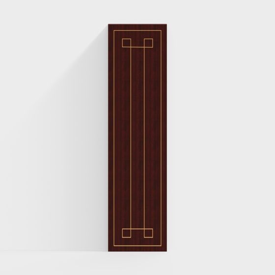Vintage Wooden Door 3D model