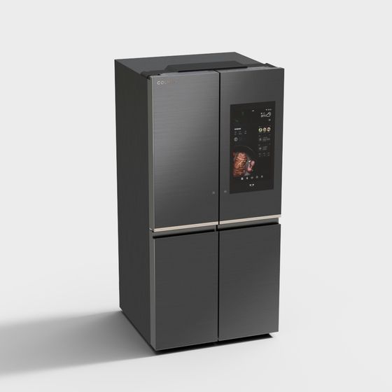 Smart Refrigerator 3D model for Modern Interiors