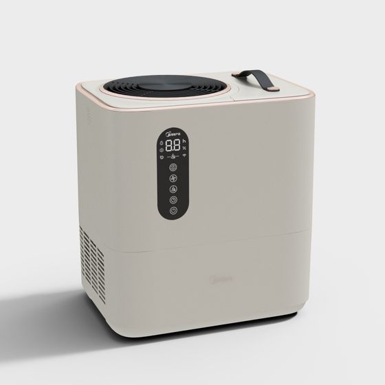 Black Humidifier 3D Model