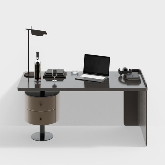 Stylish Urban Workspace 3D model for Creative Projects