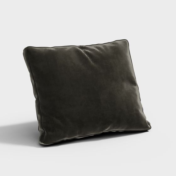 Cozy Velvet Pillow 3D model for Interior Design