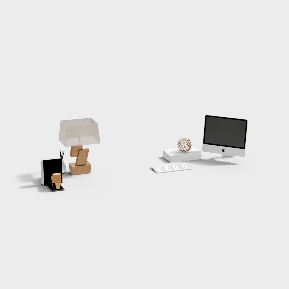 Modern light luxury study accessories