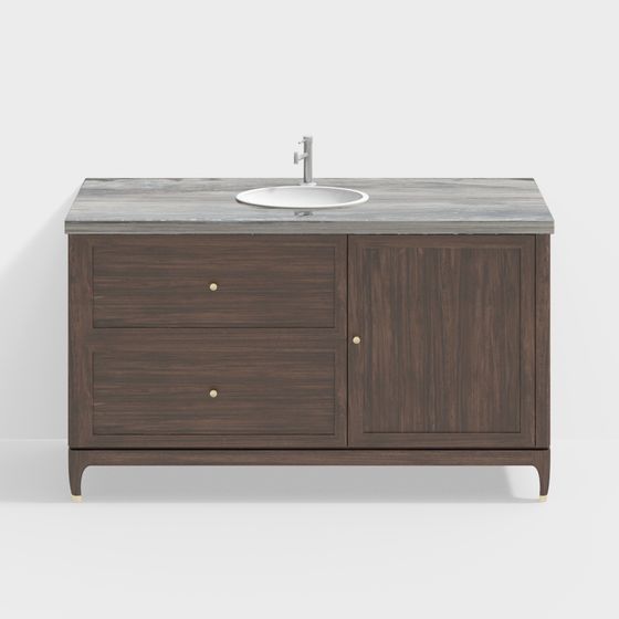 Stylish Bathroom Cabinet 3D model