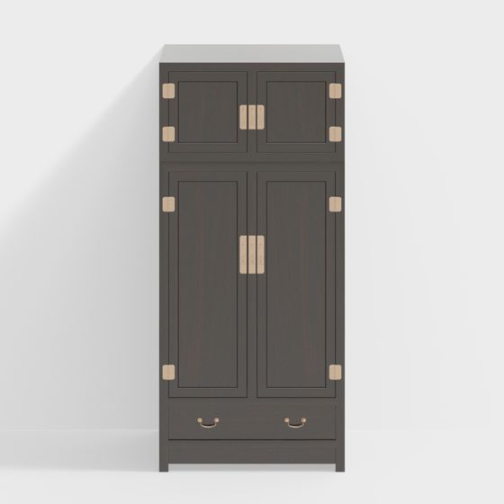 Retro Storage Cabinet 3D model